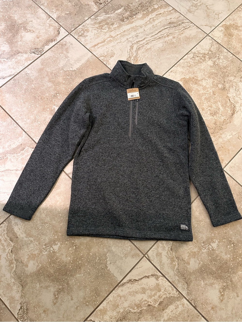 Eddie Bauer Sweater Fleece 1/4 Zip Pullover Dark gray M